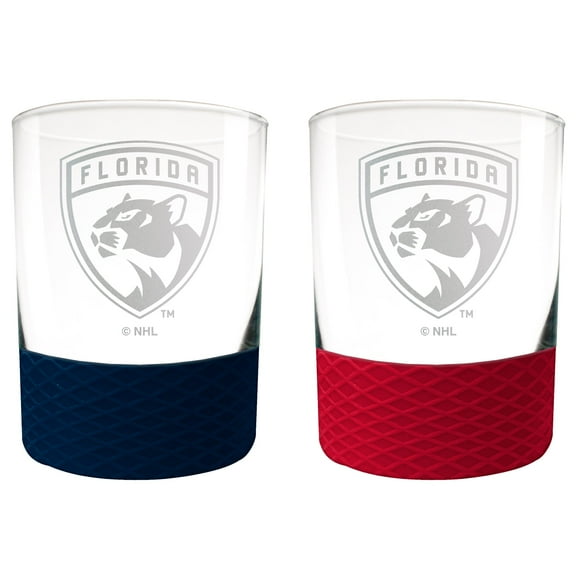 Florida Panthers 14oz. Commissioner Rocks Glass Two-Piece Set