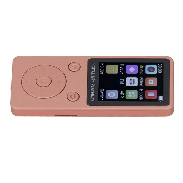 MP3 Player, 1.8 Inch Color Screen HiFi Sound Portable Music Player with Independent Volume Control, Support Picture Video Book Recording for Daily Entertainment