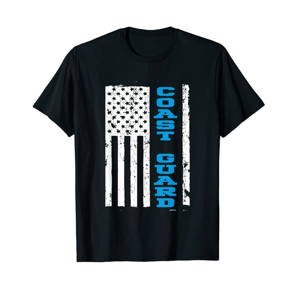 Coast Guard Shirt | Thin Blue Line Flag American T-Shirt T-Shirt
