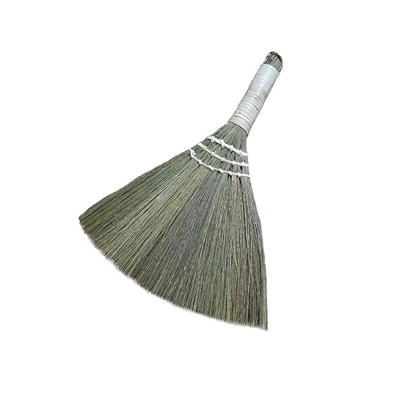 Handmade, Natural Straw Broom For Desk & Table, Dusting Brush | Short Handle Tabletop Dusting Brush | Made From Natural Straw - Easy To Clean, Desks, Tables, Sofas, Cars, & More Cleaning Broom