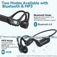 thumbnail image 4 of Auriculares viyawise B11 de Conducción Ósea con 32GB y Resistencia al Agua, 4 of 8