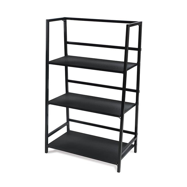 3 Tier Folding Shelf, Black