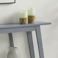 thumbnail image 5 of Kings Brand Furniture Conway Console Table - Functional Narrow Wood Accent Entryway Table with Storage Shelf for Hallway, Front Hall, Entryway, Living Room, Kitchen (Gray), 5 of 6