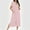 Pinks-2, variant on Women Zipper Robes Bathrobe Star Lightweight House Coat with Pocket Soft Nightgown Short Sleeve Nightdress