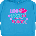 thumbnail image 3 of Inktastic 100 Days of School in Pink and Purple with Crown Toddler Hoodie, 3 of 4