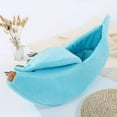 thumbnail image 5 of Banana Peel Pet Bed Pet Nest Banana Shaped Soft Cozy Bed for Dogs Cats with Fastener Tape Design Exquisite Workmanship Safe Secure Sleeping for Pets, 5 of 8