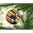 thumbnail image 2 of Min Pin Candy Cane Holiday Christmas Ceramic Ornament LH9245, 2 of 3