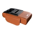 thumbnail image 3 of davian Car Armrest Pad Center Console Box Tissue Holder PU Leather Comfortable Sponge Padding Multifunctional Storage Organizer with Phone Slot Easy Installa orange, 3 of 8