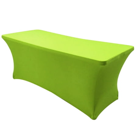 

XIEC Table Cover Solid Color Stretchable Polyester Banquet Events Desk Cloth for Wedding