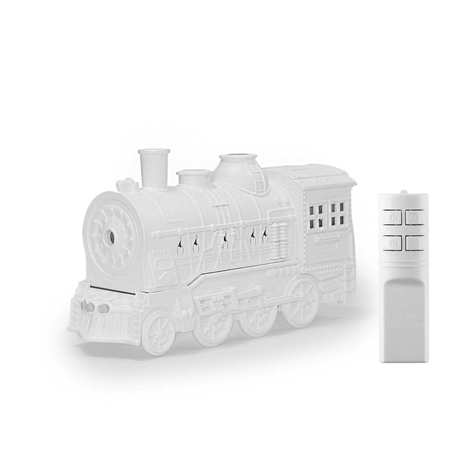 LACKUST Humidifiers for Bedroom,Remote Control Train Coil Humidifier, Aromatherapy Machine for Home and Bedroom,White