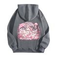 thumbnail image 7 of Wxolcjlv Womens Zip Up Hoodie Fleece Dolphin Print Oversized Long Sleeve Casual Sweatshirt, 7 of 7