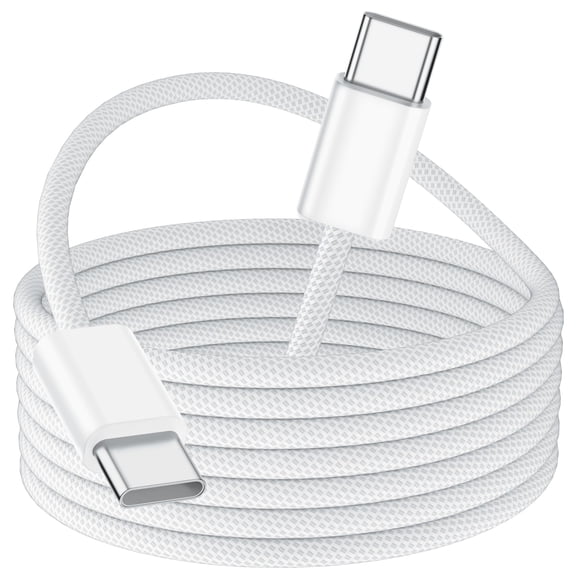 TianQiW USB C to USB C Cable 3M 10FT, 60W Braided Fast Charging Cord Compatible with iPhone 17 16 15 Pro Max Plus iPad Pro Air MacBook Samsung Galaxy