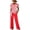 Red, variant on Short Sets for Women Women's Striped Print Two-Piece Outfits Knotted Side Tops Wide Leg Pants Sets Casual Everyday Vacation Wear Blue XXL