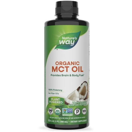 Nature's Way 100% Potency Organic MCT Oil, 16 fl oz