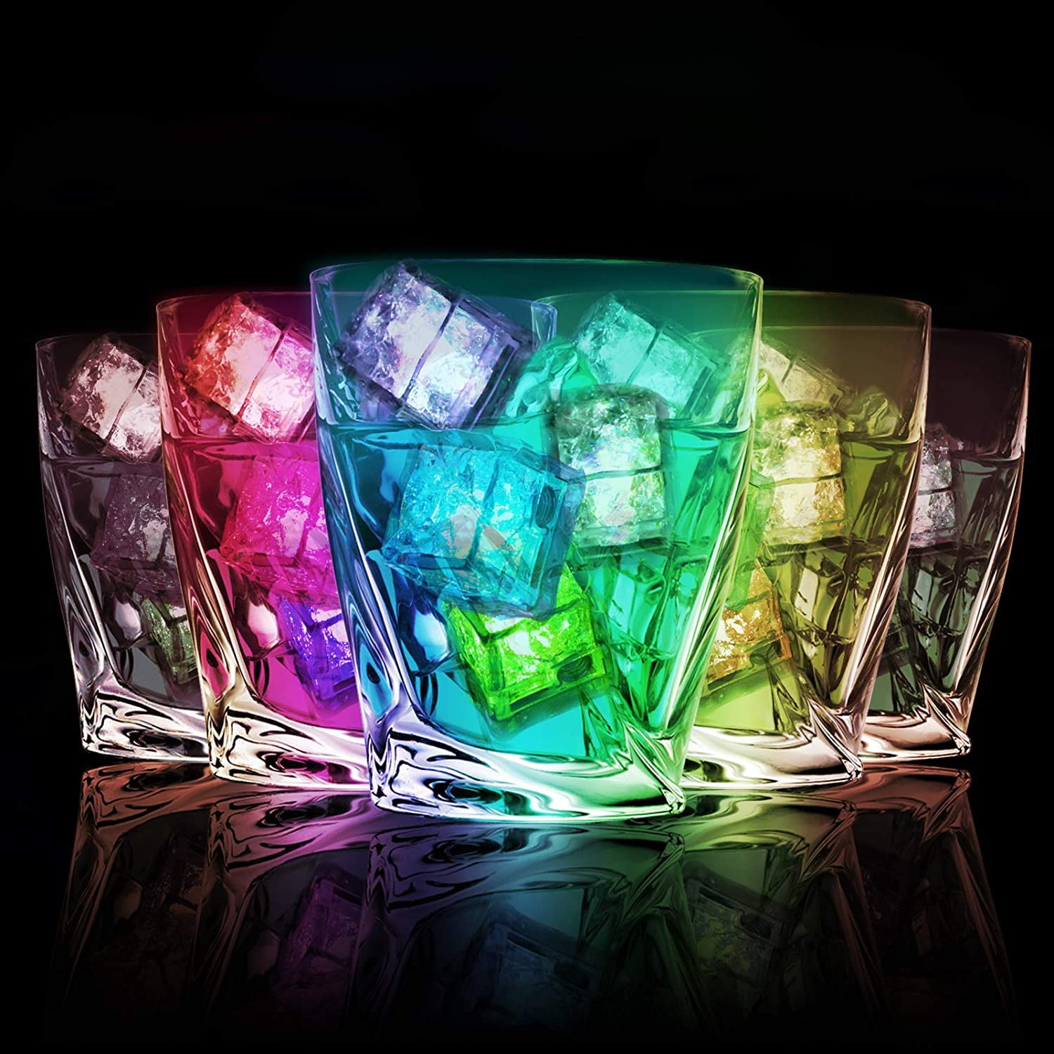 Flashing Strobing LED Party Cocktail Glass Fun Drinking Gift 