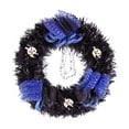 thumbnail image 2 of Halloween Front Door Wreath Home Party Decorations Halloween Decorations Black Flower Garland Garden Terrace Beach Party Wedding Decoration for Outdoor Porch 11.81 in, 2 of 5