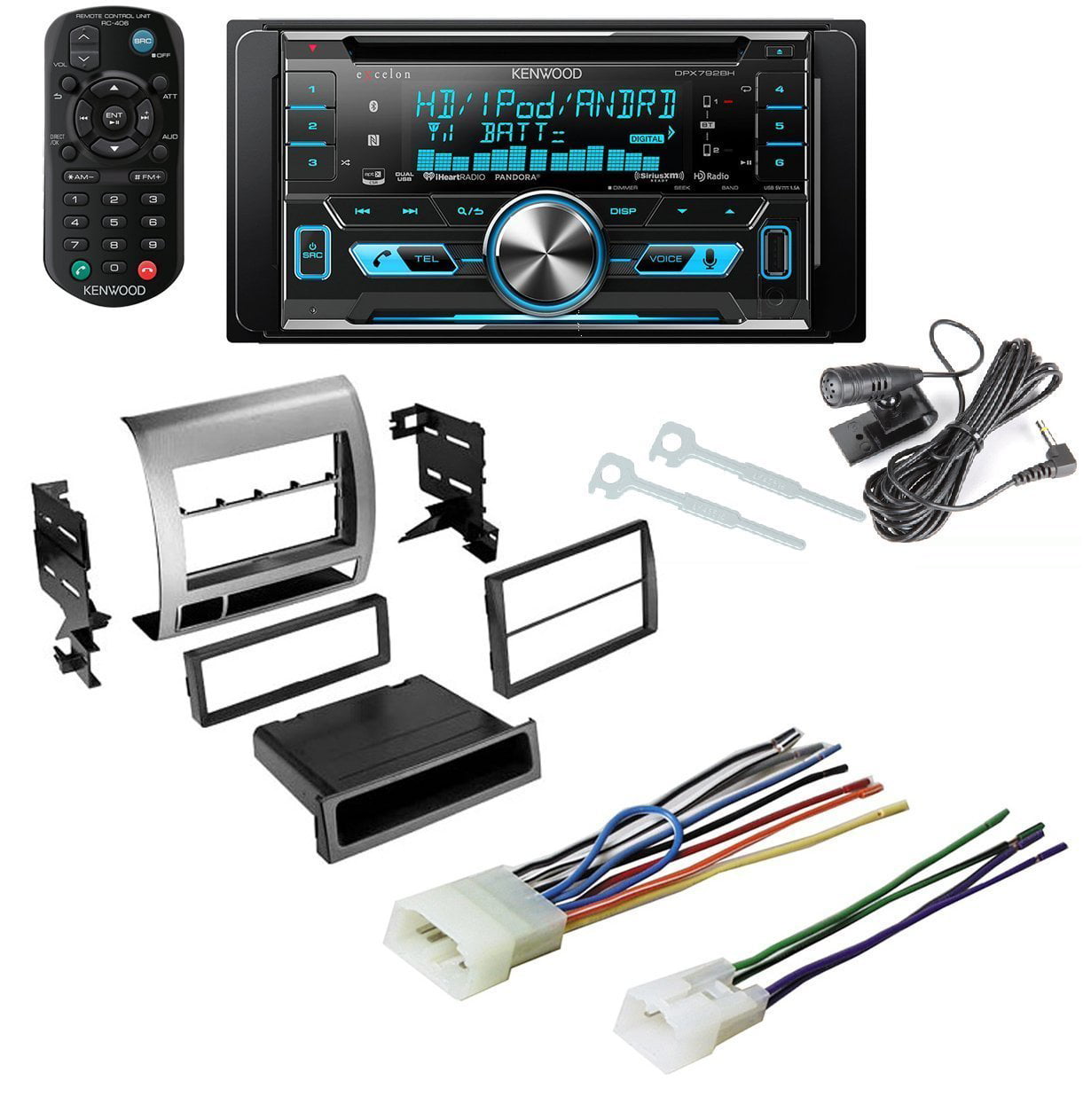 Tacoma Single Double DIN Car Stereo Radio Install Dash Mount Trim Kit JBL Sound 