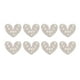 thumbnail image 5 of 40 Uds. Parches de corazón de diamantes de imitación DIY artesanía hermosa coser parches para reparar ropa decorar, 5 of 5