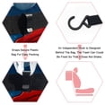 thumbnail image 3 of Santa Claus Mini Car Trash Can with Foldable Lid, Leak-proof Design and Hanging Storage Bag for Auto - Car Trash Can, 3 of 6