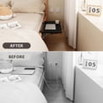 thumbnail image 4 of Estante Para Mesita De Noche Para Litera, Plegable, Resistente, Con Clip De Acero Al Carbono, Estante Para Mesa De Litera Para Dormitorio Universitario Con Orificio Para Cable, 4 of 7