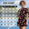 thumbnail image 5 of Psesaysky Christmas Sundress for Women Candy Cane Print Golf Tennis Dress Pickleball Sports Dress Short Sleeve Quick Dry Tennis Workout Dresses Sun Protection for Holiday Party, 5 of 7
