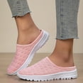 thumbnail image 4 of Rokment Women's Men's Mules Sneakers Wide Width Slip on Walking Shoes Breathable Comfortable Mesh Backless Closed Toe Sandals Summer Fall Pink Size 10.5, 4 of 7