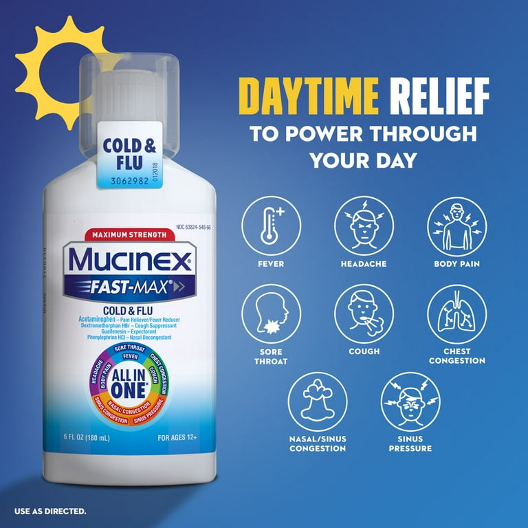 Mucinex Fast-Max Cold &amp; Flu &amp; Nightshift Severe Cold &amp; Flu 