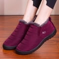 thumbnail image 3 of Avamo Women Winter Warm Snow Boots Ankle Snow Boots Plush Lined Shoes Flat Shoes Casual Shoes, 3 of 4