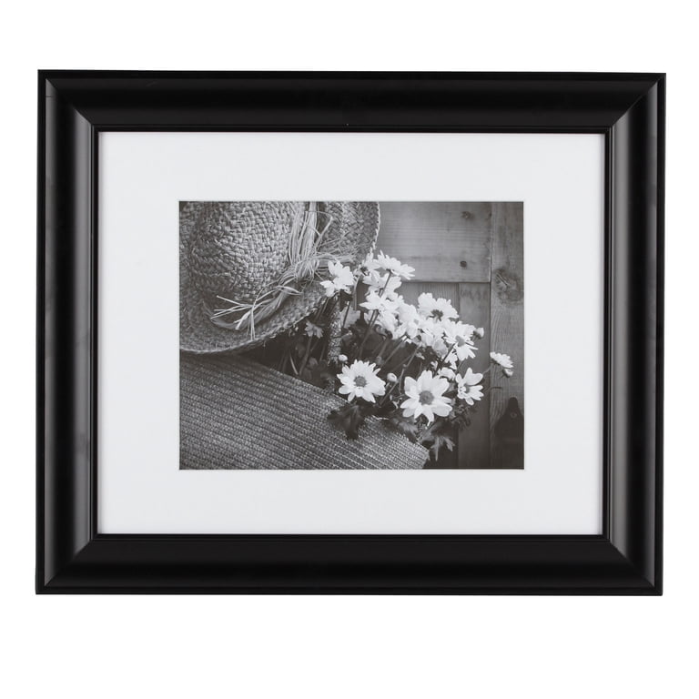 11x14 Black Double Theatre Bill Frame - Holds Two 5.5x8.5" Playbills, With Mat, Easel & Wall Hanger