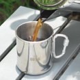 thumbnail image 1 of Tazas de camping de doble capa Durabilidad Utensilios de material acero inoxidable de 300 ml Taza de mosquetón atornillado para shamjiam Taza de acero inoxidable, 1 of 9