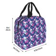 thumbnail image 2 of Pofeuu Skull Flower Print Lunch Bag Lunch Box Large Capacity Insulated Lunch Bag for Adult, Leakproof Reusable Lunch Tote Bags for Work, 2 of 5