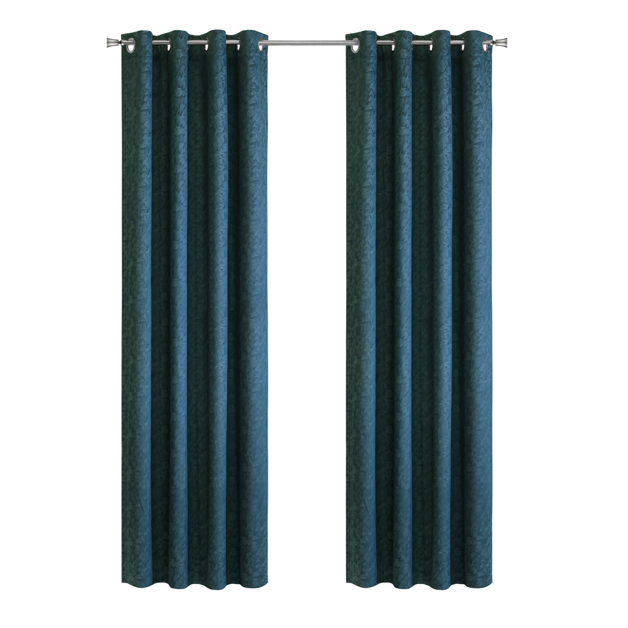 Loft Living Bonsai Room Darkening Grommet Indoor Curtain 52 x 84 in Navy