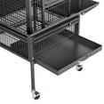 thumbnail image 5 of Yaheetech 61.5''H Rolling Play Top Metal Bird Cage,Hammered Black, 5 of 9