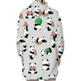 thumbnail image 4 of LLC Cozy Winter Hooded Fleece Blanket Sweatshirt, 4 of 5