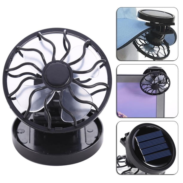 Sun Solar Powered Cooling Fan Clip-On Mini panel solar Cell Beach al aire libre JShteea El nuevo