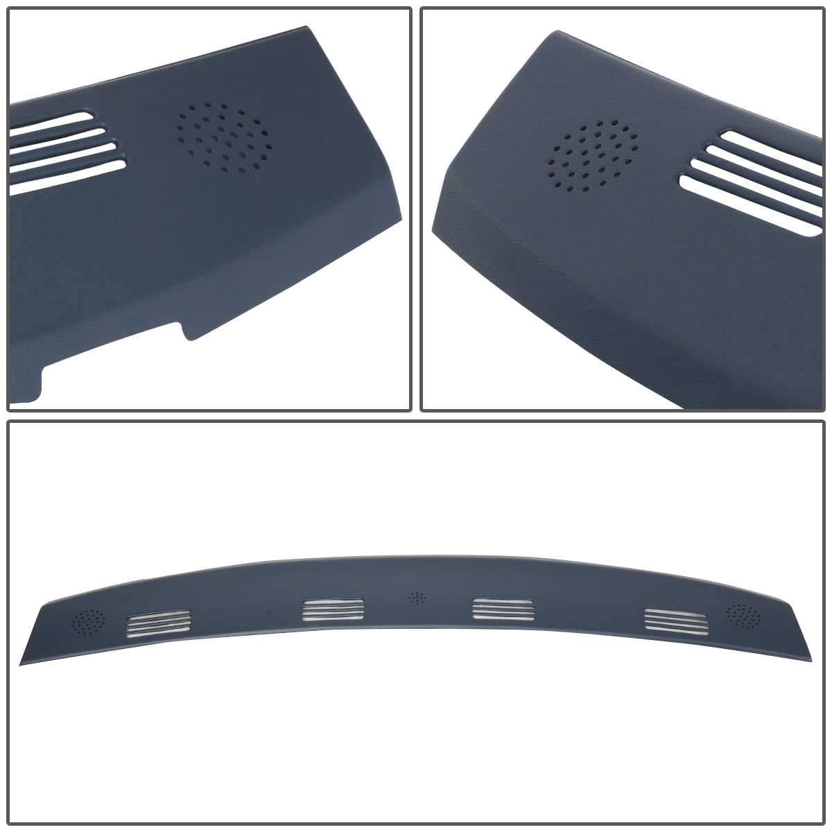 DNA Motoring For 02-05 Dodge Ram 1500 2500 3500 Defrost Dash Vent Grille Cover Overlay Blue