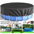 thumbnail image 1 of SHELTUSE 15 ft Round Pool Cover Oxford Round Pool Solar Cover Above Ground with Steel Rope for Above Ground Pools, Above Ground Pool Cover, Winter Pool Cover, Black, 1 of 8