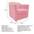 thumbnail image 4 of Set de puff y sillón Tilla B - Rosa claro WEIK Tilla, 4 of 5