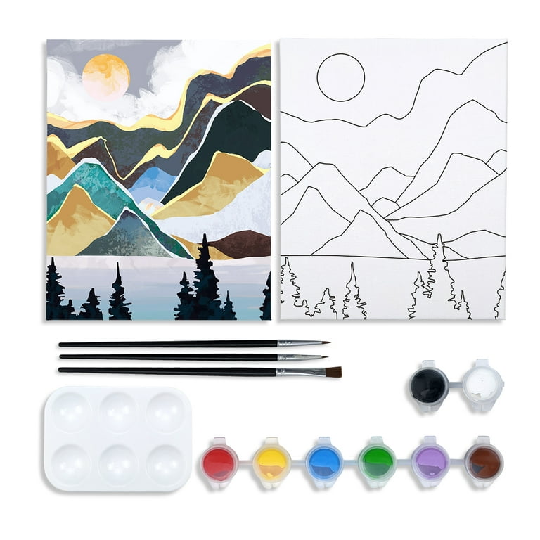  VOCHIC Canvas Painting Kit Pre Drawn Canvas for