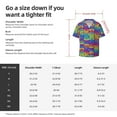 thumbnail image 5 of Rateoe Cassette Tapes Pattern Men's Short Sleeve Classic Shirt, Casual Short-Sleeved Shirt, Lightweight Summer Shirt, Cuban Collar Shirt,Button-Front Shirt-XX-Large, 5 of 5