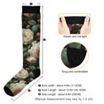 thumbnail image 3 of FORMRS Womens Knee High Socks Casual Long Thick Travel Daily Wear, 1 Pair, White and Pink Roses, 3 of 6