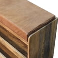 thumbnail image 3 of Buffalo Leather Solid Mango Wood Shoe Cabinet Two Pull - out Drawers Keeps Footwear Accessible in Hallway, 3 of 5