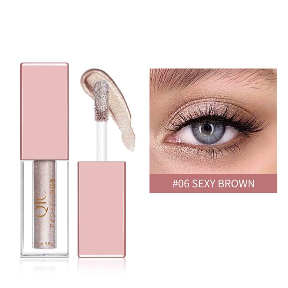 Xihbxyly Delineador de Ojos con Purpurina, Líquido Profesional con Pincel Fino, Resistente Al Agua y Duradero, con Colores Brillantes, Ideal para Maquillaje de Ojos, Ideal para Fiestas Nocturnas y Fá
