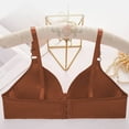 thumbnail image 3 of Fatuov Wireless Bras for Women Under $5 Sexy Push-Up Bralettes for Everyday Solid Color Adjustable Straps Full Coverage Thin Breathable Summer Bras 36B, Coffee, 3 of 4