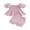 Pink, variant on Wassery Infant Baby Girl Summer Outfit Stripe Short Puff Sleeve Ruched Dress Tops Elastic Waist Shorts 2Pcs 6M 9M 12M 18M 24M 3T Toddler Clothes Set