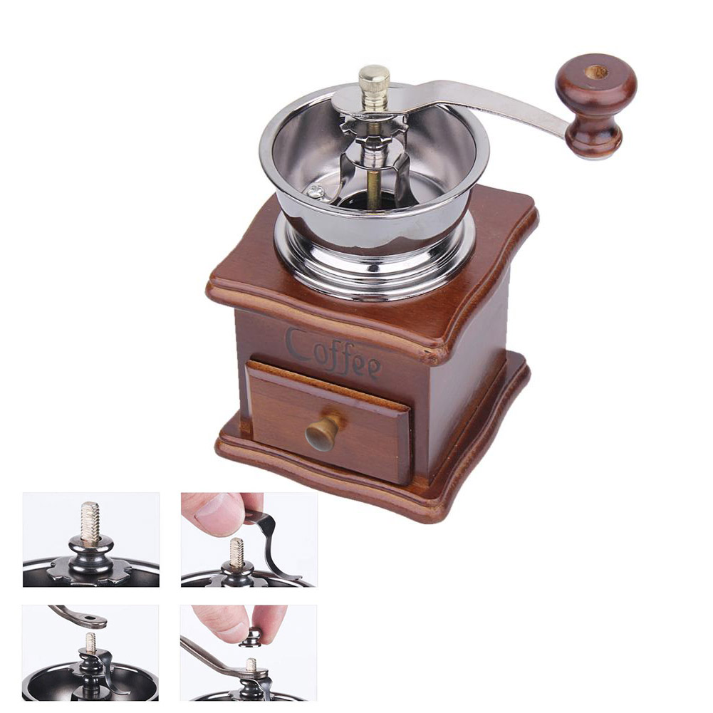 Manual Coffee Grinder, Manual Coffee Bean Grinder Vintage Antique