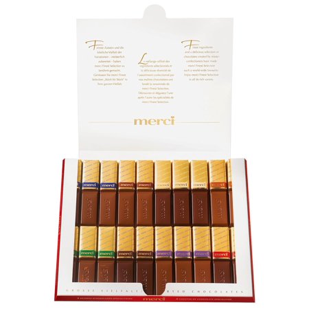 STORCK merci アソートチョコレート 1箱7種20粒入250g 個包装 ストーク メルシー フィンガーチョコ ドイツみやげ 夏季クール
