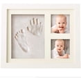 thumbnail image 1 of Baby Handprint Footprint Clay Footprint Set para recién nacidos y niños pequeños, Baby Gift Girl Recuerdo personalizado, Baby Nursery Decor, Unique Keepsake Vhermosa Portarretratos, 1 of 6