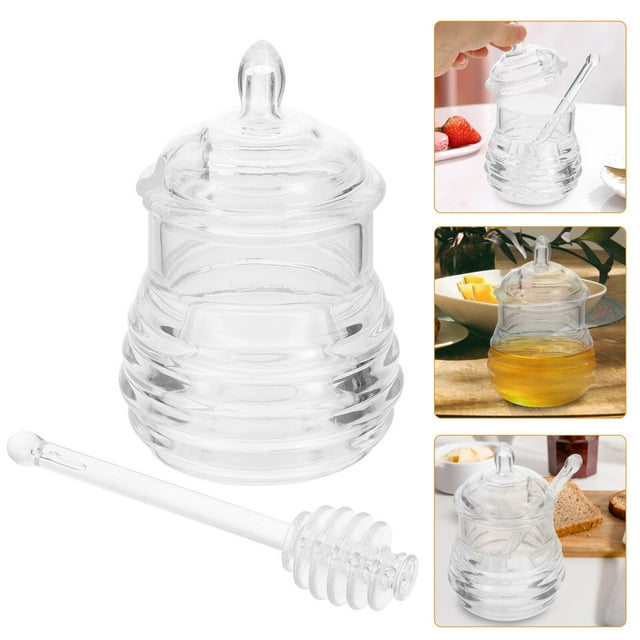 OULII 1 Set Honey Storage Tank Transparent PC for Long Term Freshness in Kitchen Use