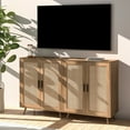 thumbnail image 2 of Tolead Wood Rattan Cabinet,Entryway Cabinet, Modern Sideboard for Living Room, Natural, 2 of 10